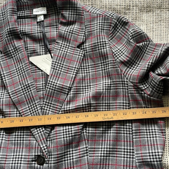 🎯60% OFF! Ava & Viv gray plaid blazer - Picture 7 of 8